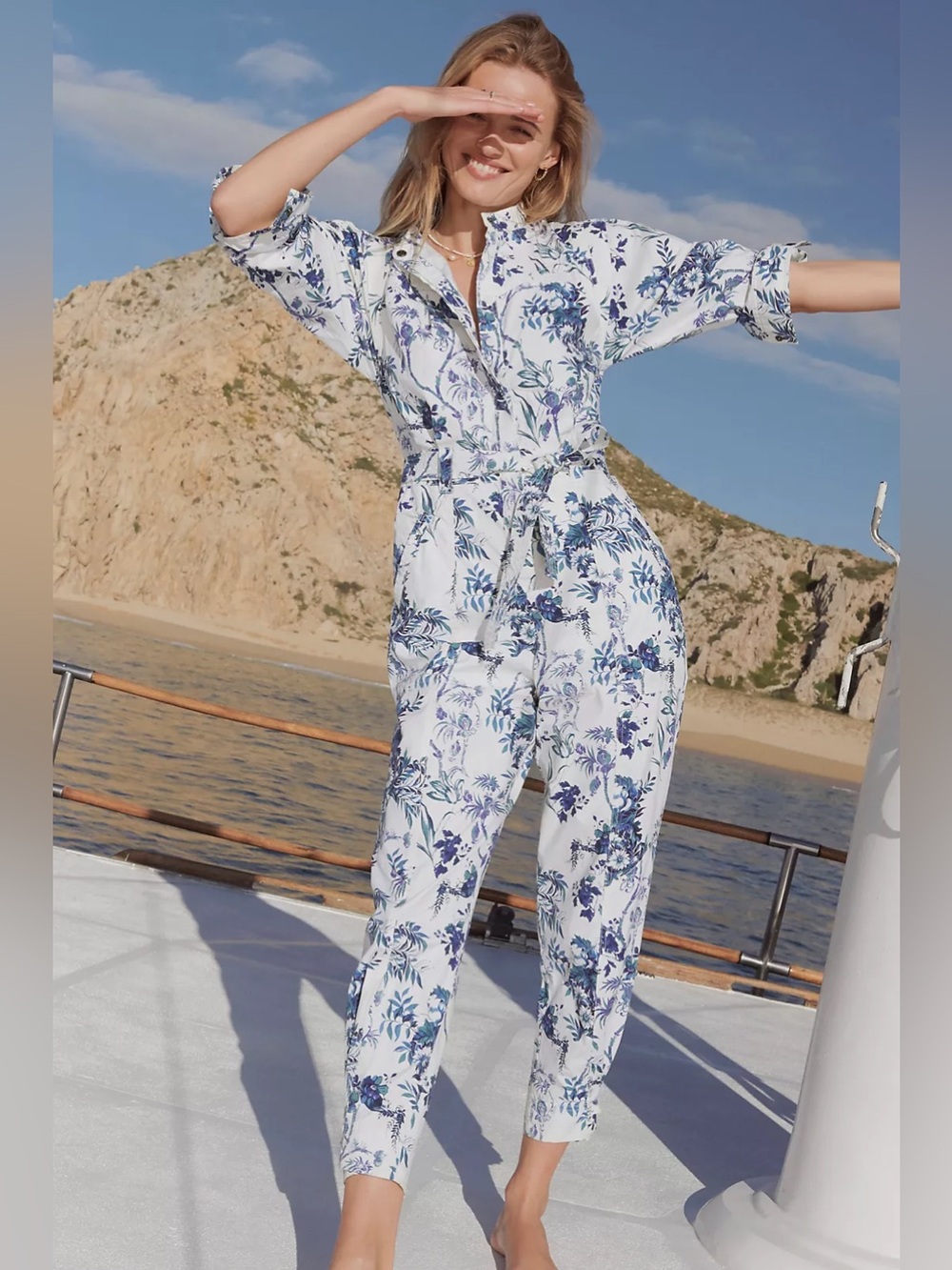 Anthropologie Lucienne Belted Jumpsuit - Picture 5 of 11